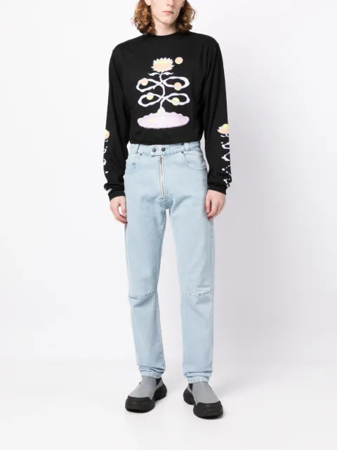 GmbH graphic-print jersey-knit sweatshirt