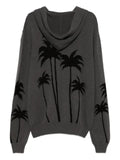 Palm Angels palm-print hooded jumper