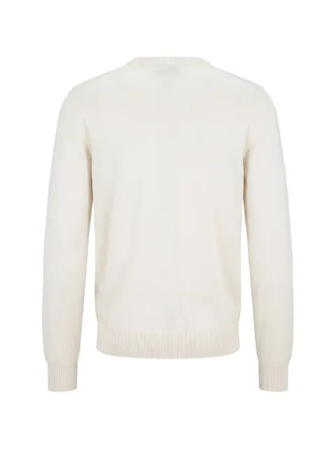 BOSS logo-embroidered crew-neck sweater