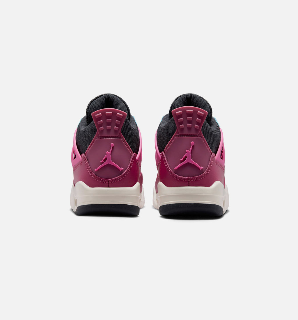 Air Jordan 4 Retro She's a Star Grade School Lifestyle Shoe – Sweet Beet/Desert Pink/Off Noir/Chalk